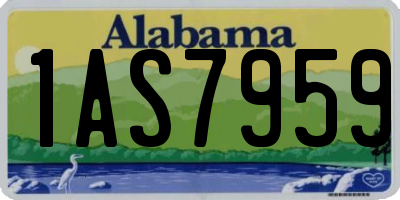 AL license plate 1AS7959