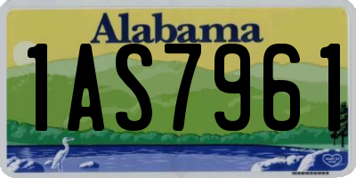AL license plate 1AS7961