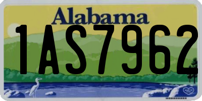 AL license plate 1AS7962