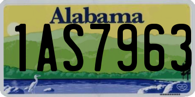 AL license plate 1AS7963