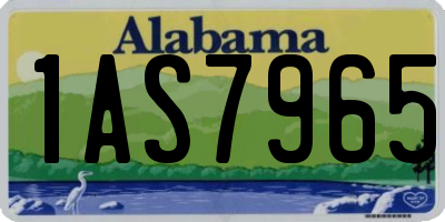 AL license plate 1AS7965