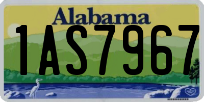 AL license plate 1AS7967