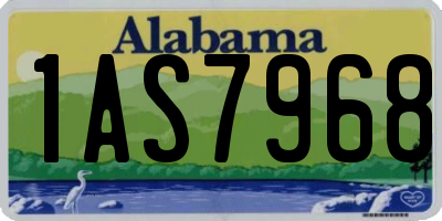 AL license plate 1AS7968