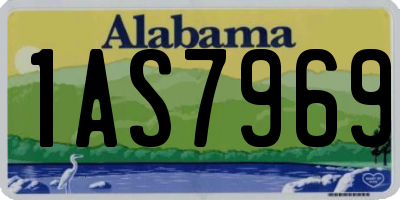 AL license plate 1AS7969