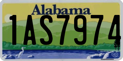 AL license plate 1AS7974