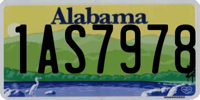 AL license plate 1AS7978
