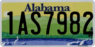 AL license plate 1AS7982