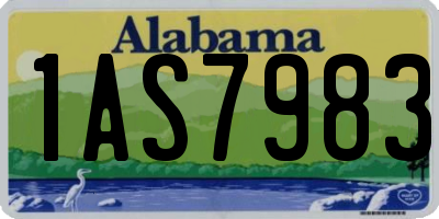 AL license plate 1AS7983