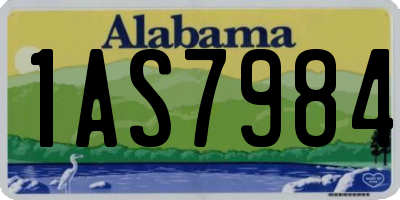 AL license plate 1AS7984