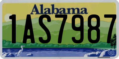 AL license plate 1AS7987