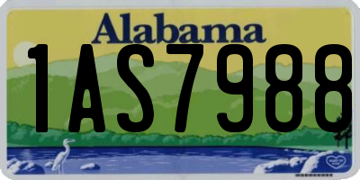 AL license plate 1AS7988