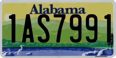 AL license plate 1AS7991