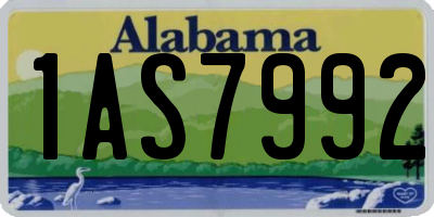 AL license plate 1AS7992