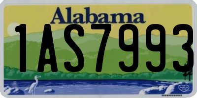 AL license plate 1AS7993