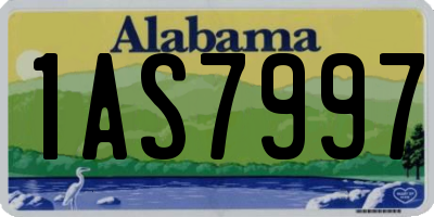 AL license plate 1AS7997