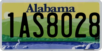 AL license plate 1AS8028
