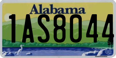 AL license plate 1AS8044