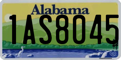 AL license plate 1AS8045