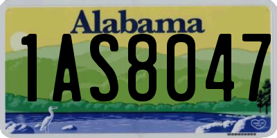 AL license plate 1AS8047