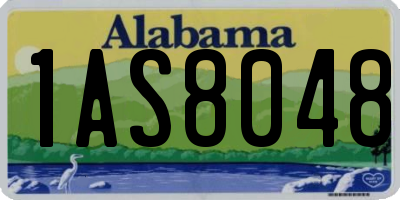 AL license plate 1AS8048