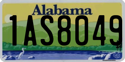 AL license plate 1AS8049