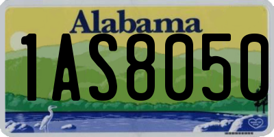 AL license plate 1AS8050