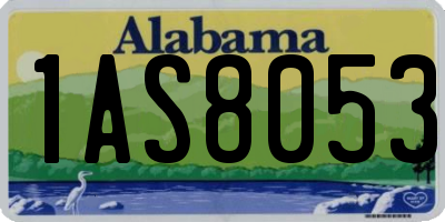 AL license plate 1AS8053