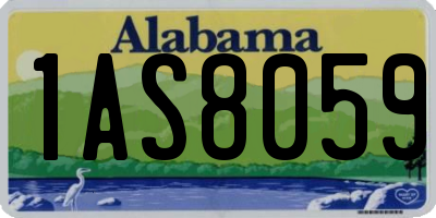 AL license plate 1AS8059