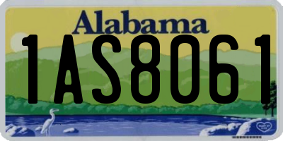 AL license plate 1AS8061