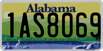 AL license plate 1AS8069