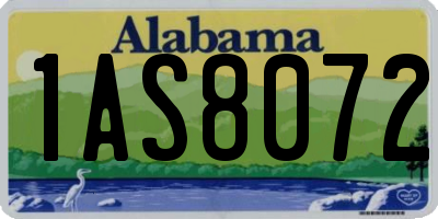 AL license plate 1AS8072
