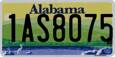 AL license plate 1AS8075