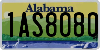 AL license plate 1AS8080