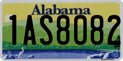 AL license plate 1AS8082