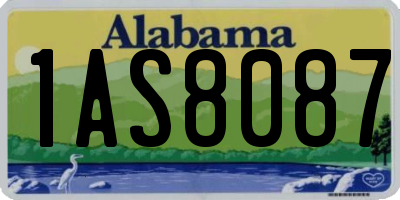 AL license plate 1AS8087