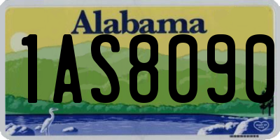 AL license plate 1AS8090