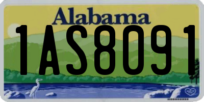 AL license plate 1AS8091