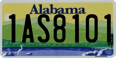 AL license plate 1AS8101