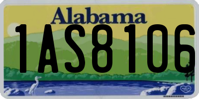 AL license plate 1AS8106