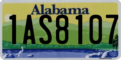 AL license plate 1AS8107