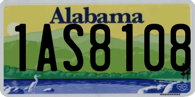 AL license plate 1AS8108