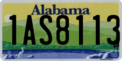AL license plate 1AS8113