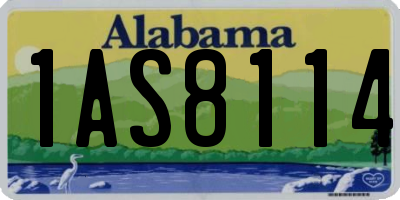 AL license plate 1AS8114