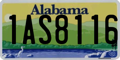 AL license plate 1AS8116