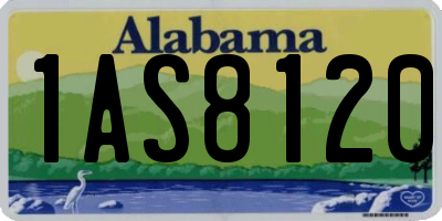 AL license plate 1AS8120