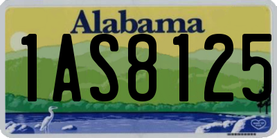 AL license plate 1AS8125