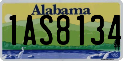 AL license plate 1AS8134