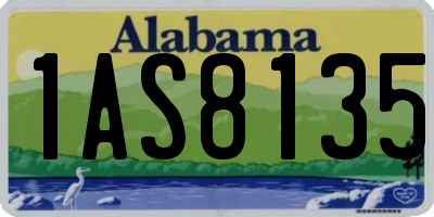 AL license plate 1AS8135