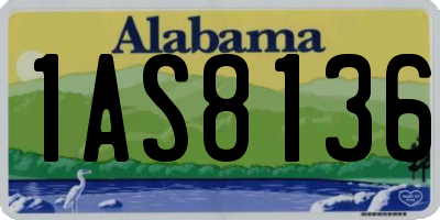 AL license plate 1AS8136