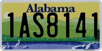 AL license plate 1AS8141